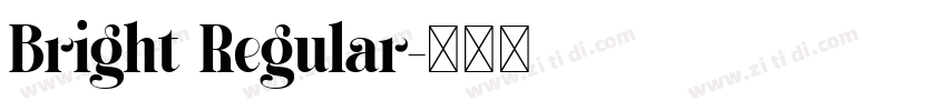 Bright Regular字体转换
